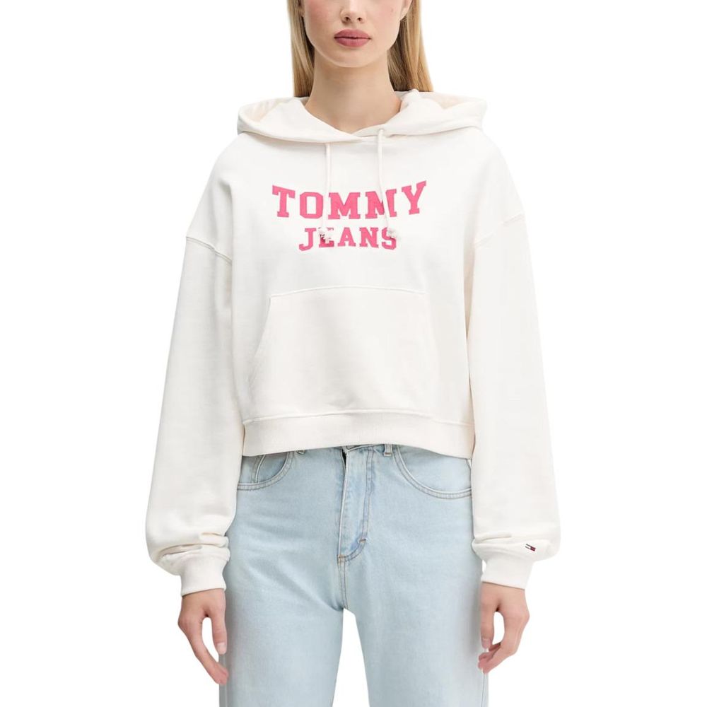 Cream Recycled Cotton Hoodie - ventzia