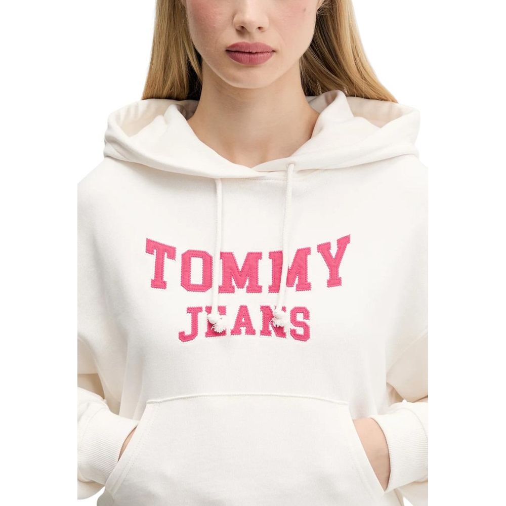 Cream Recycled Cotton Hoodie - ventzia