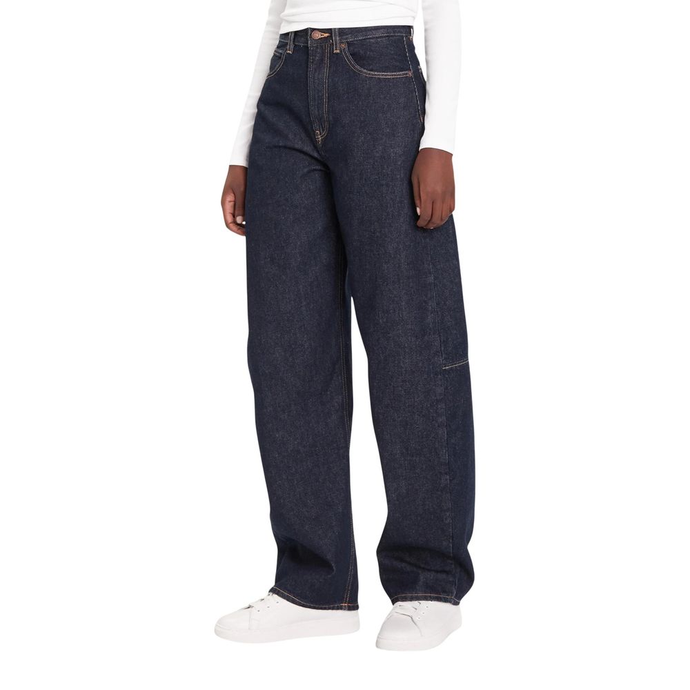 Blue Cotton Mom Jeans - ventzia