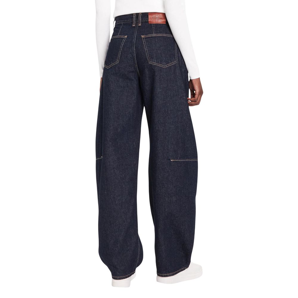 Blue Cotton Mom Jeans - ventzia