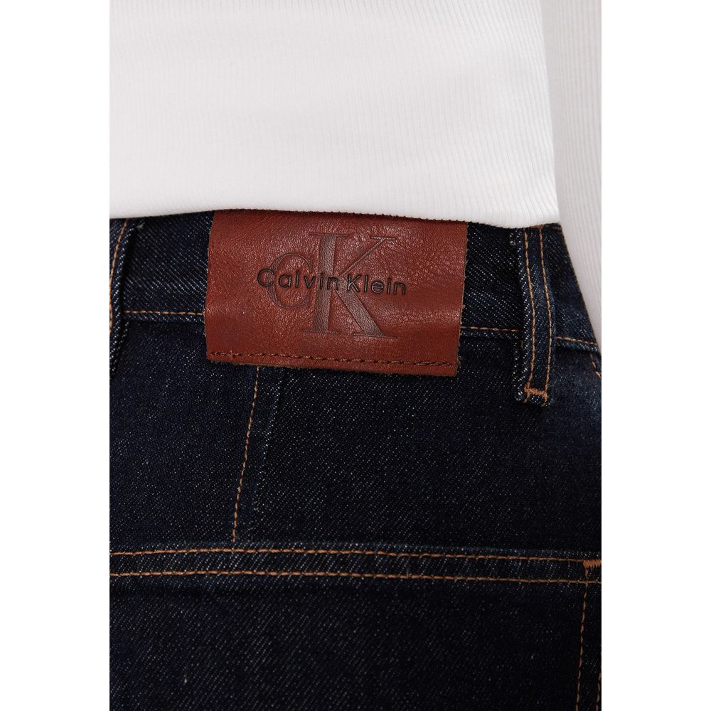 Blue Cotton Mom Jeans - ventzia