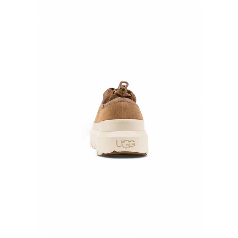 Beige Suede Leather Clogs - ventzia