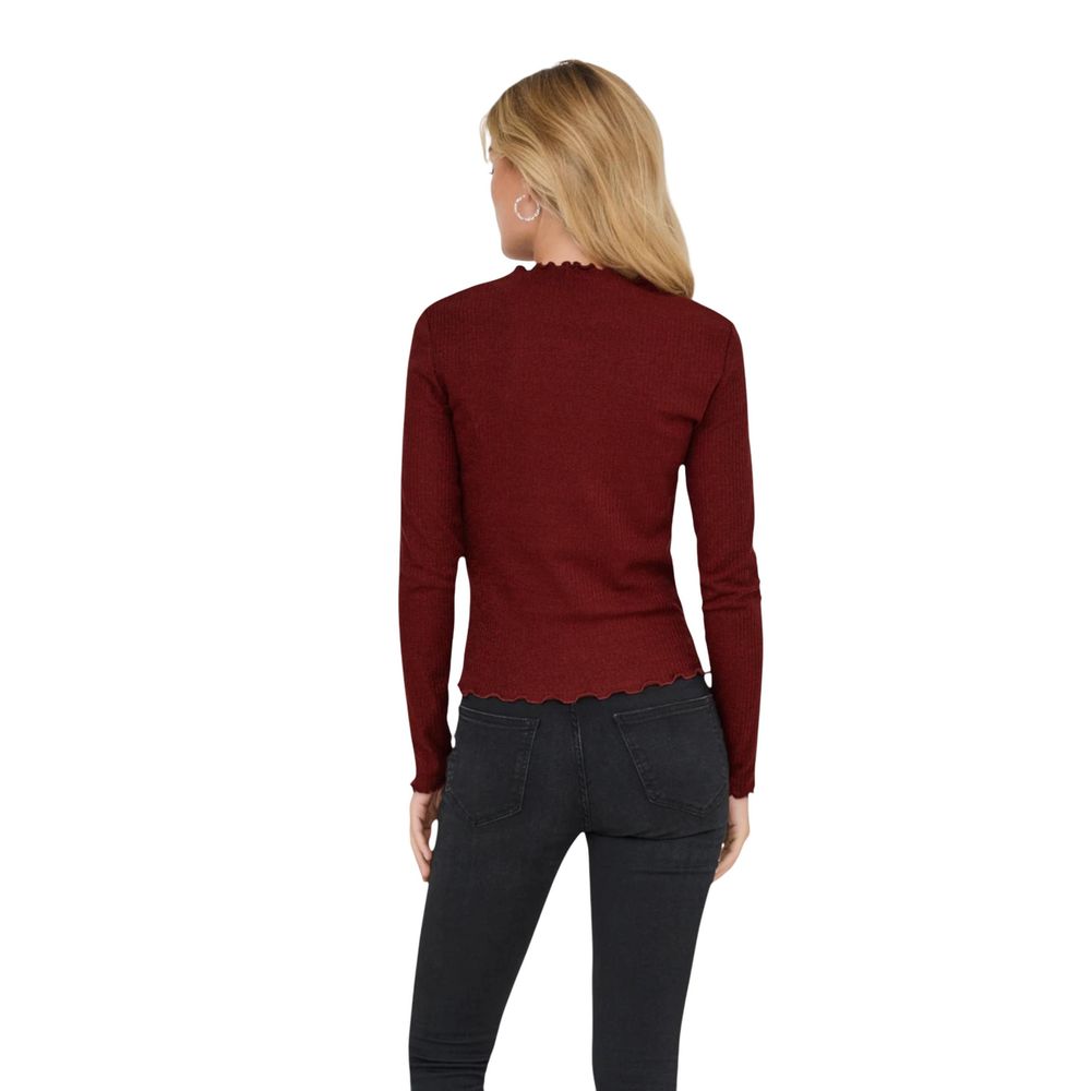 Red Organic Cotton Long Sleeve T-Shirt - ventzia