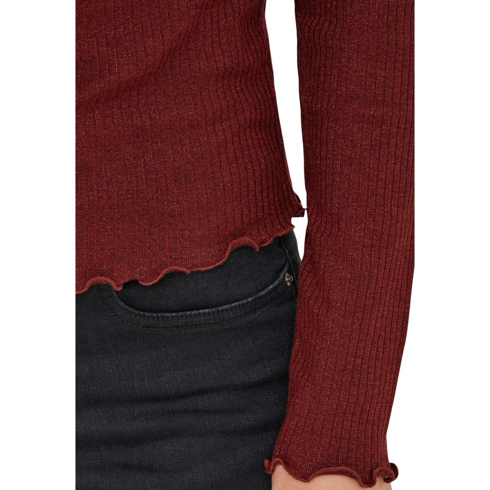 Red Organic Cotton Long Sleeve T-Shirt - ventzia