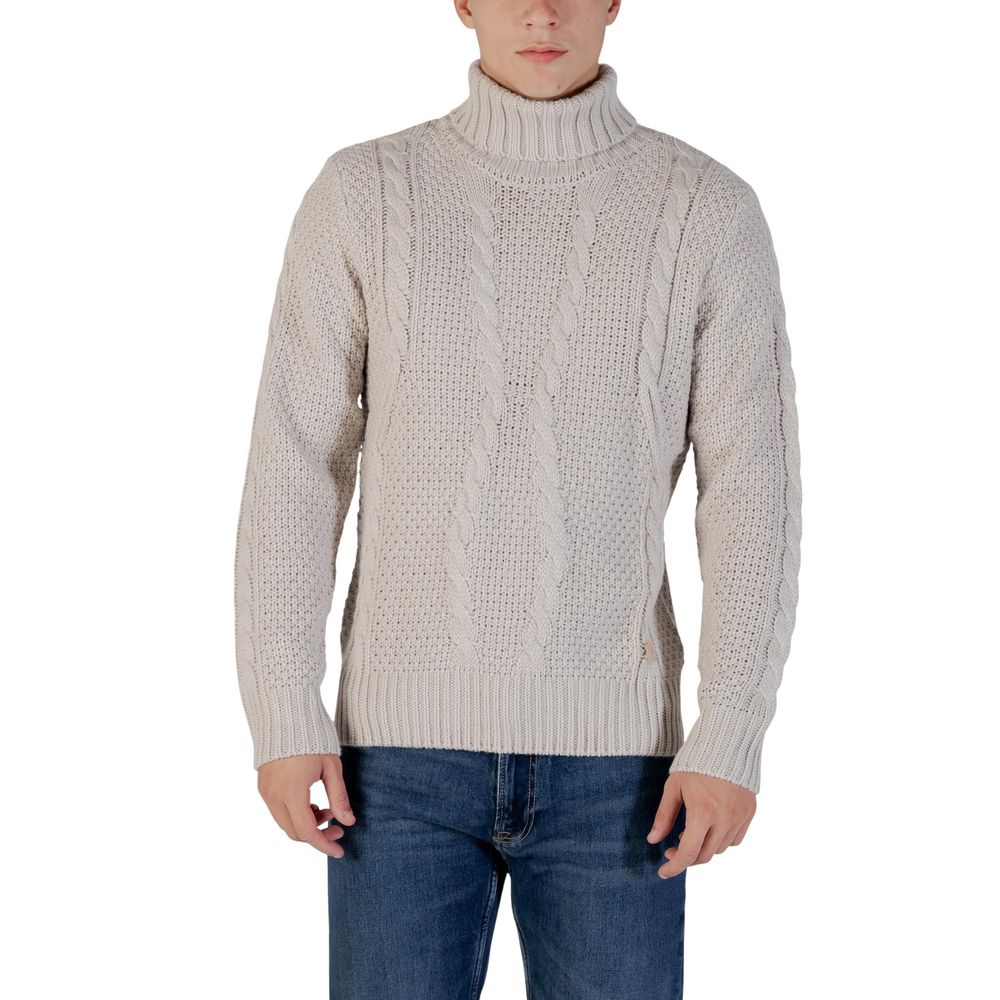 Gray Marabou Turtleneck - ventzia
