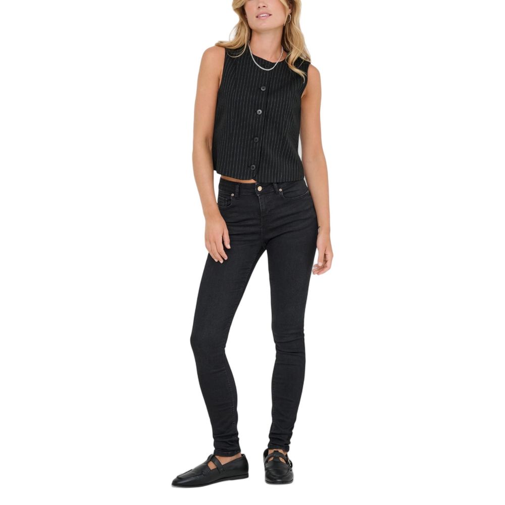 Black Recycled Polyester Waistcoat - ventzia