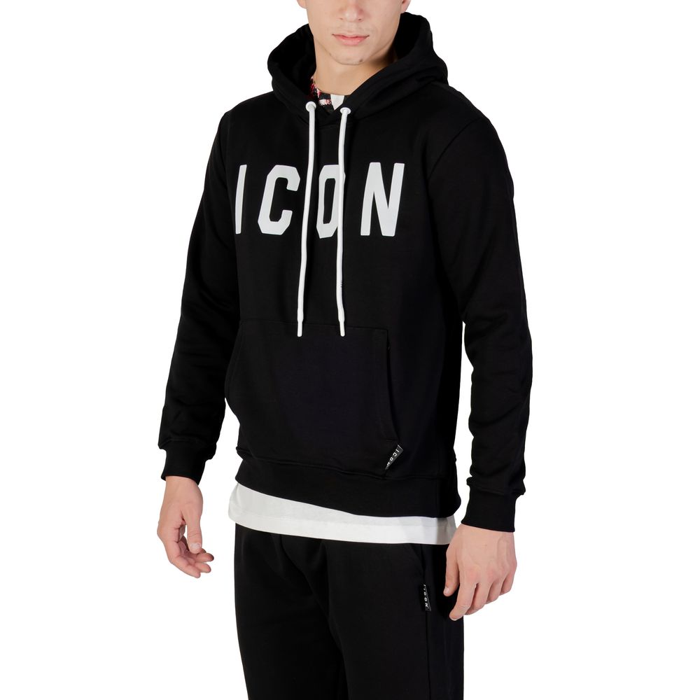 Black And White Cotton Hoodie - ventzia