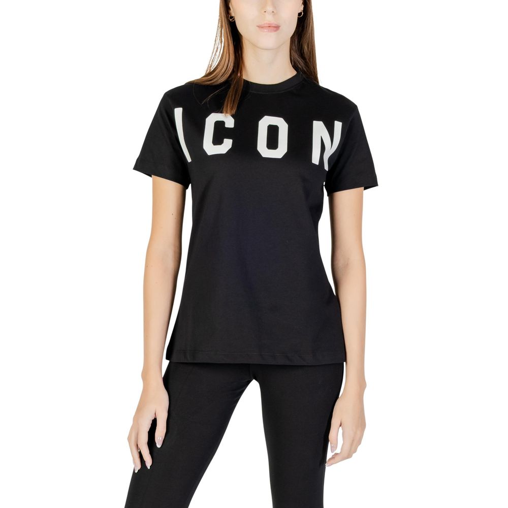 Black Cotton T-Shirt - ventzia