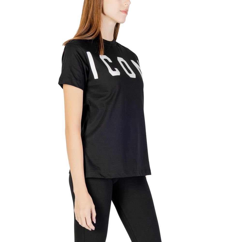 Black Cotton T-Shirt - ventzia