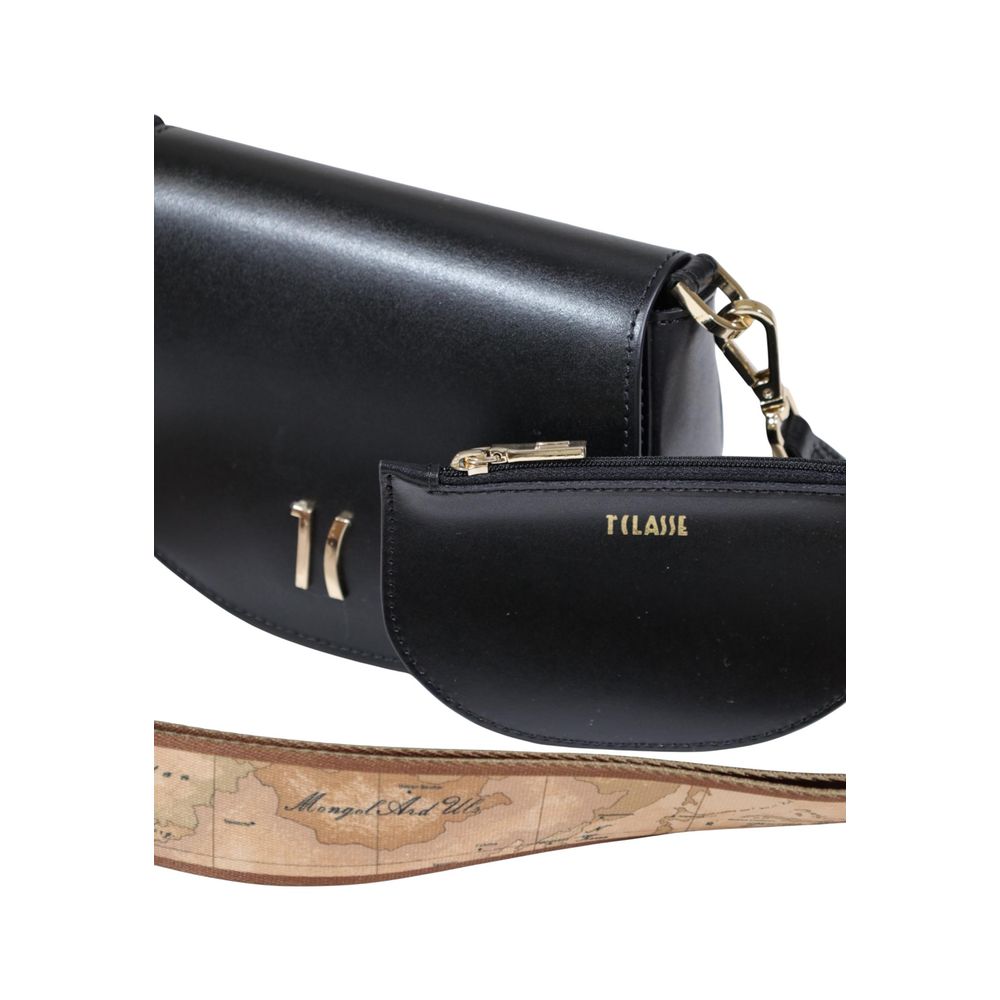 Black Leather Handbag - ventzia