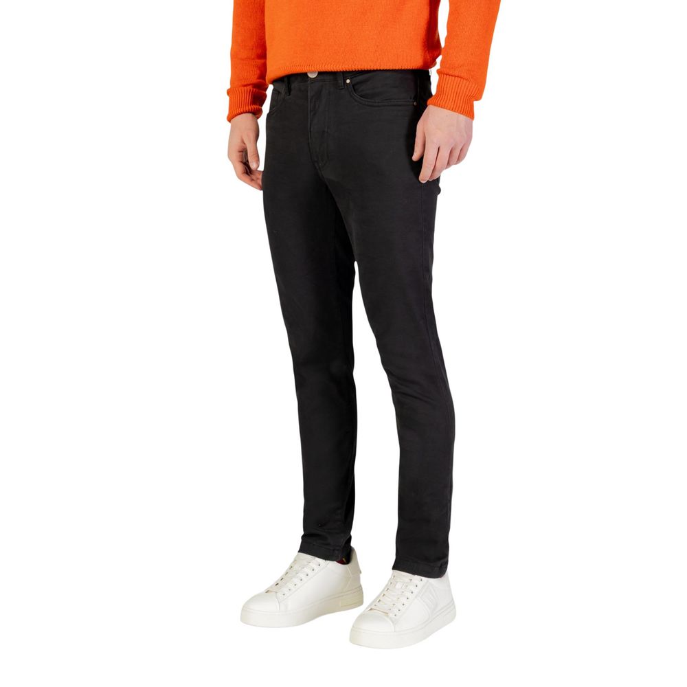 Gray Cotton Skinny Pants - ventzia