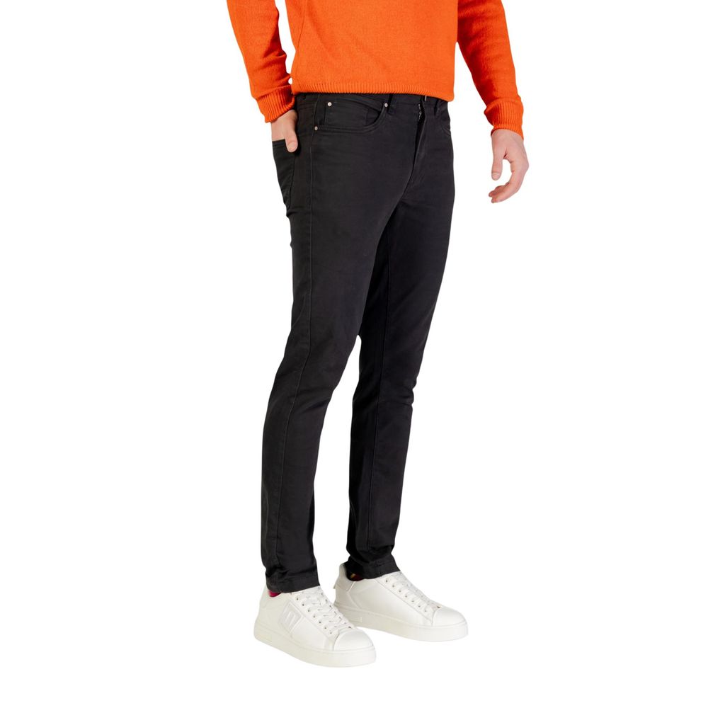 Gray Cotton Skinny Pants - ventzia