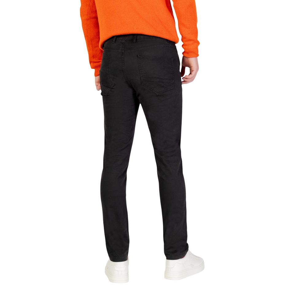 Gray Cotton Skinny Pants - ventzia