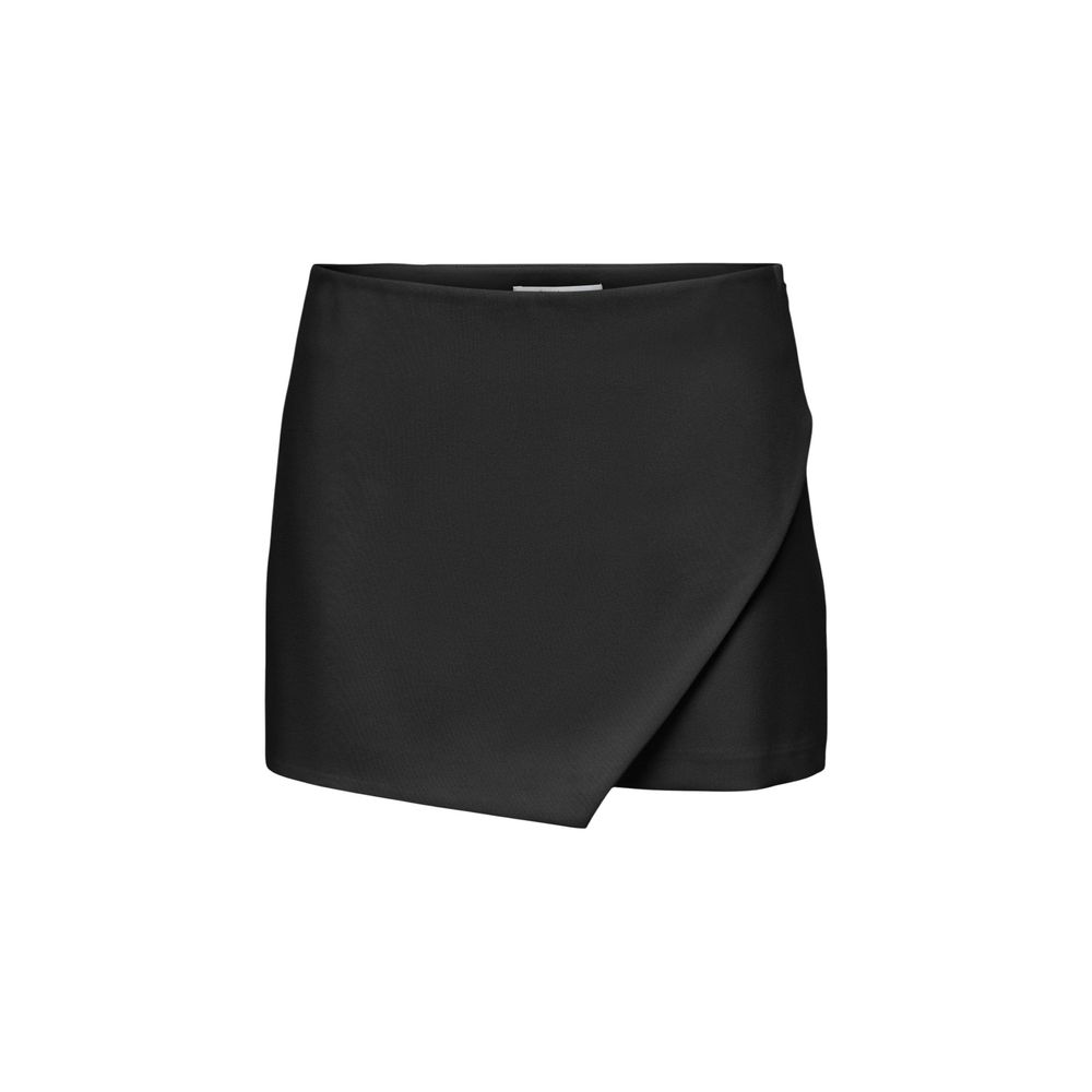 Black Polyester Shorts - ventzia