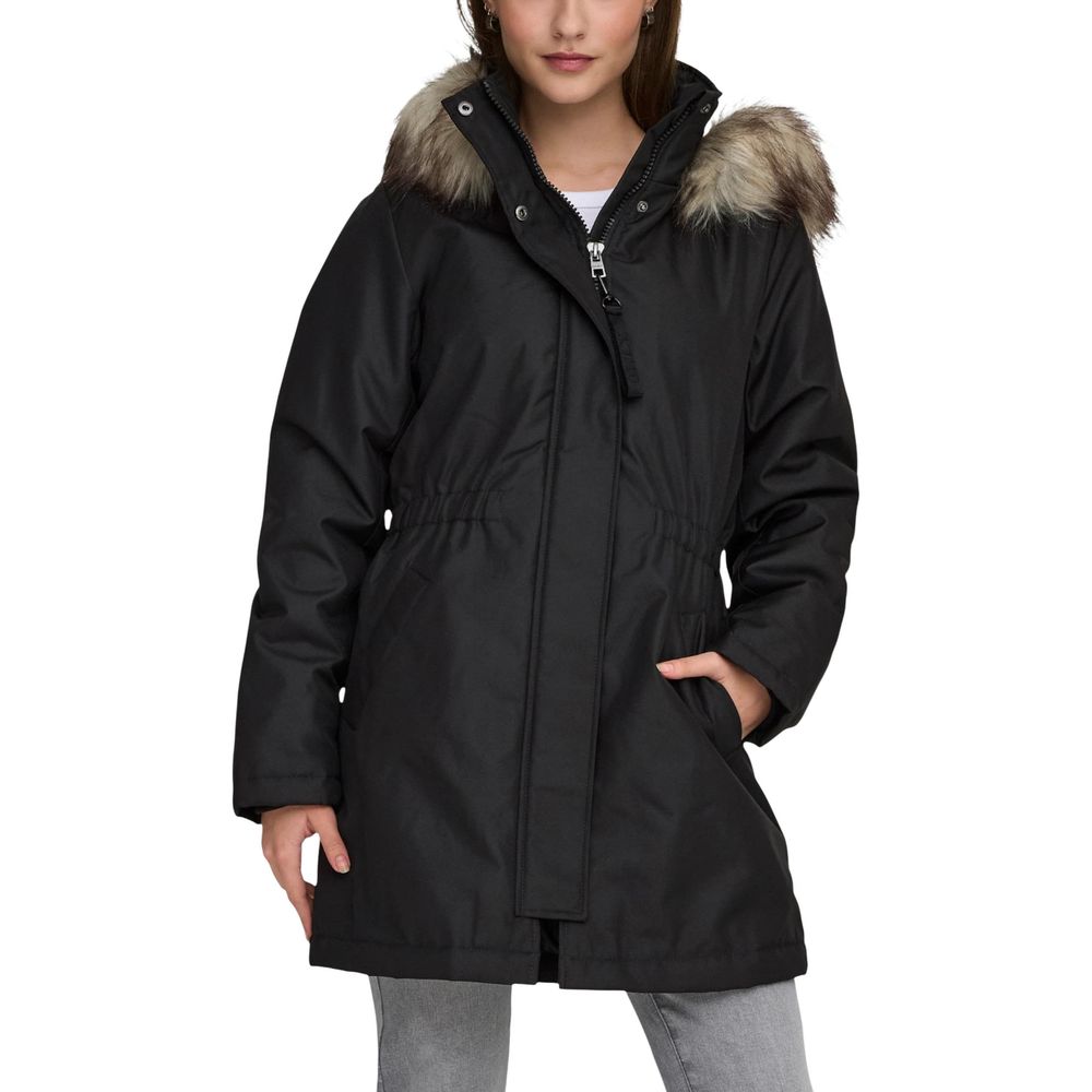 Black Recycled Polyester Parka - ventzia