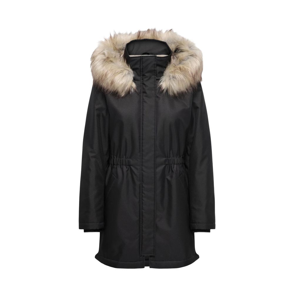 Black Recycled Polyester Parka - ventzia
