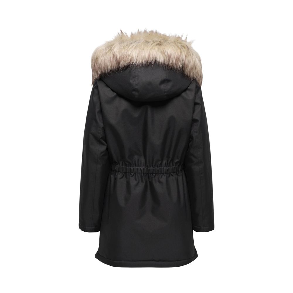 Black Recycled Polyester Parka - ventzia