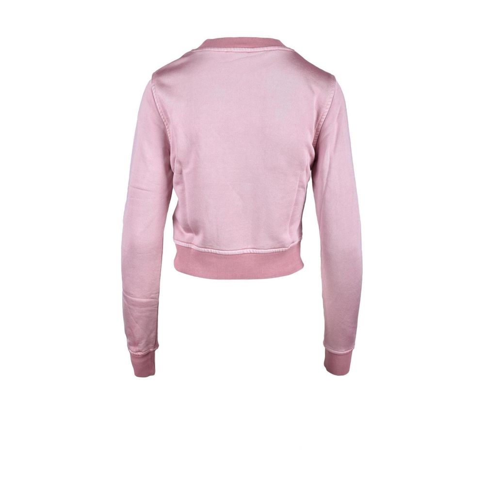 Pink Viscose Sweatshirt - ventzia