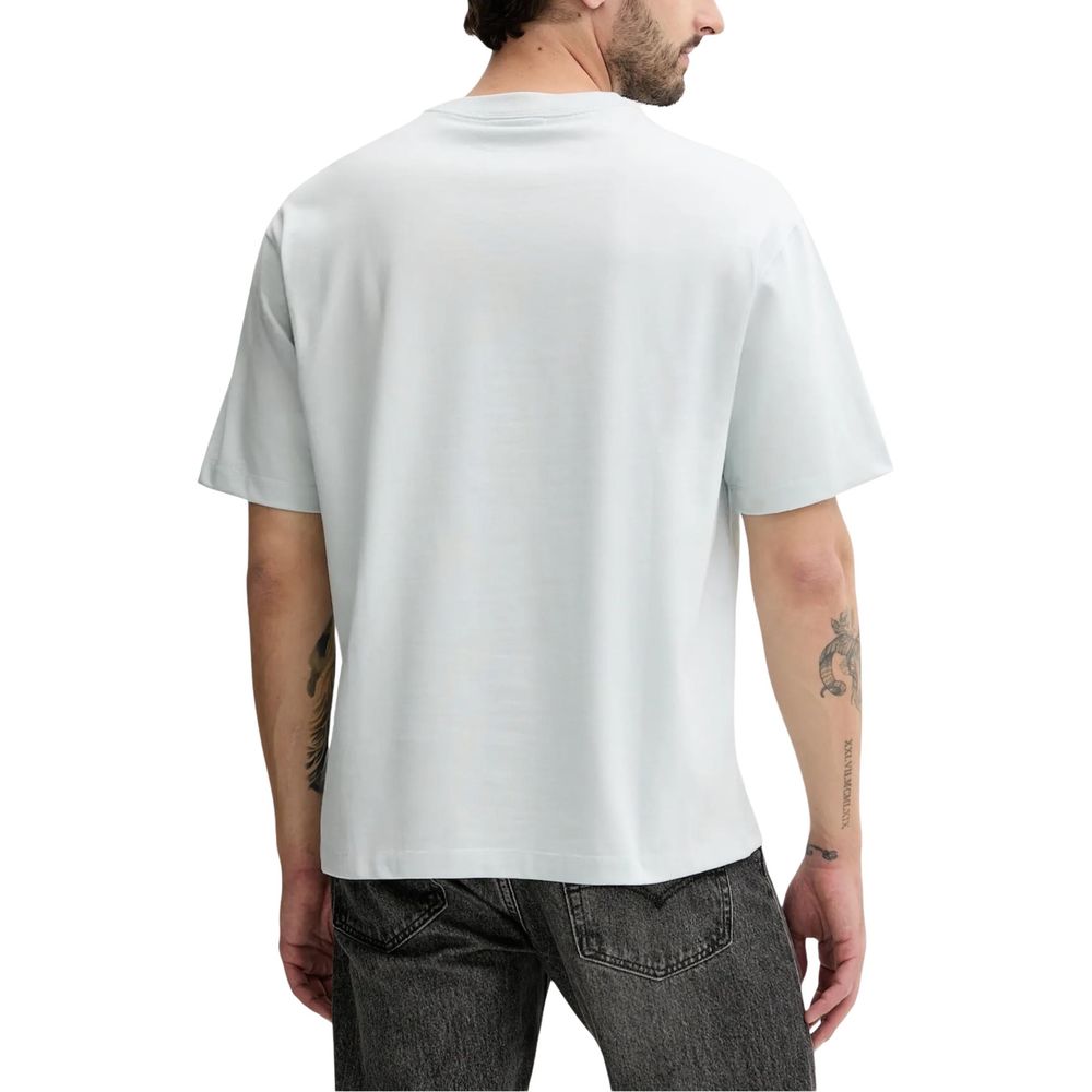 Blue Cotton T-Shirt - ventzia