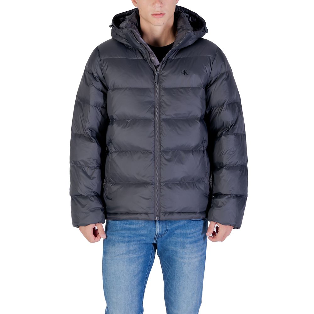 Gray Polyamide Coat - ventzia