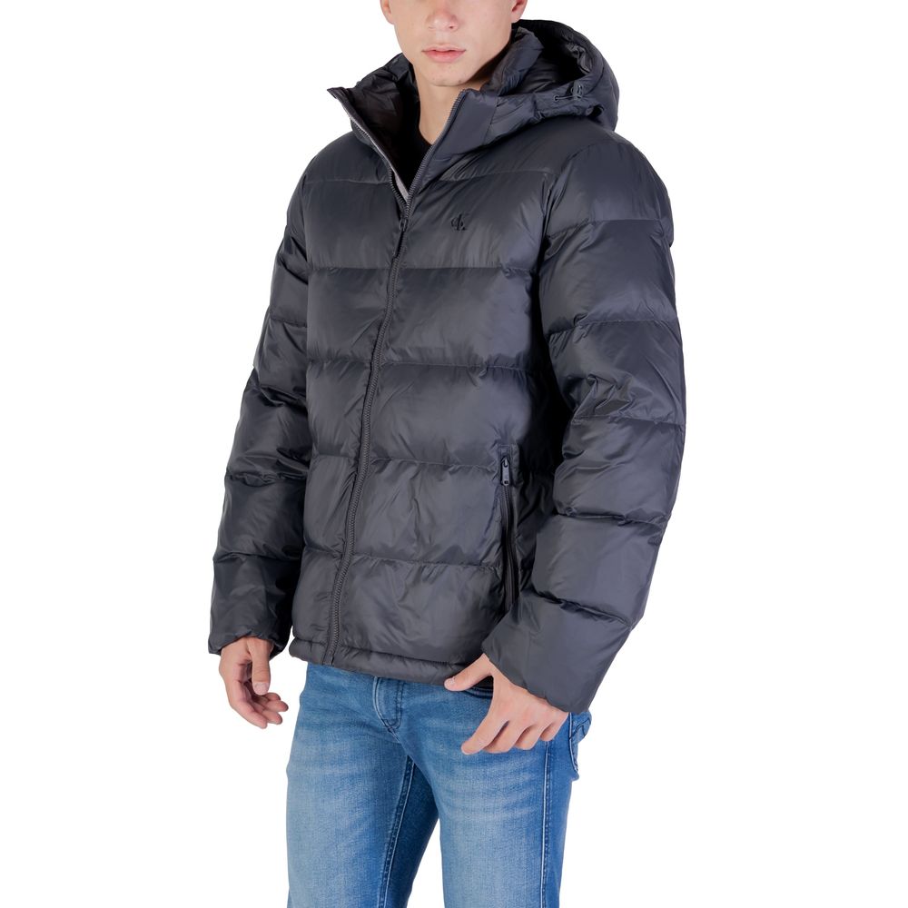 Gray Polyamide Coat - ventzia
