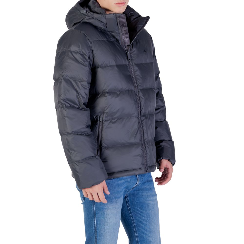 Gray Polyamide Coat - ventzia