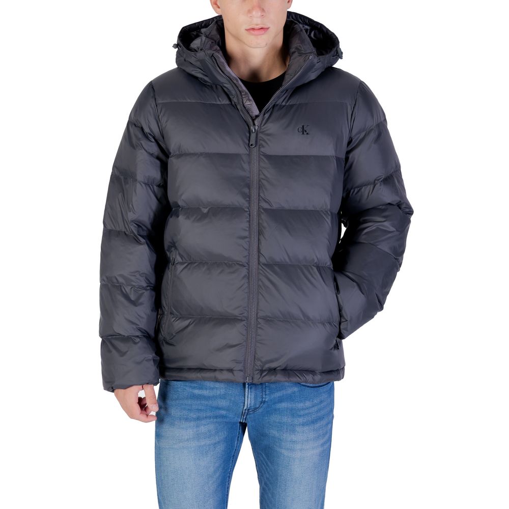 Gray Polyamide Coat - ventzia