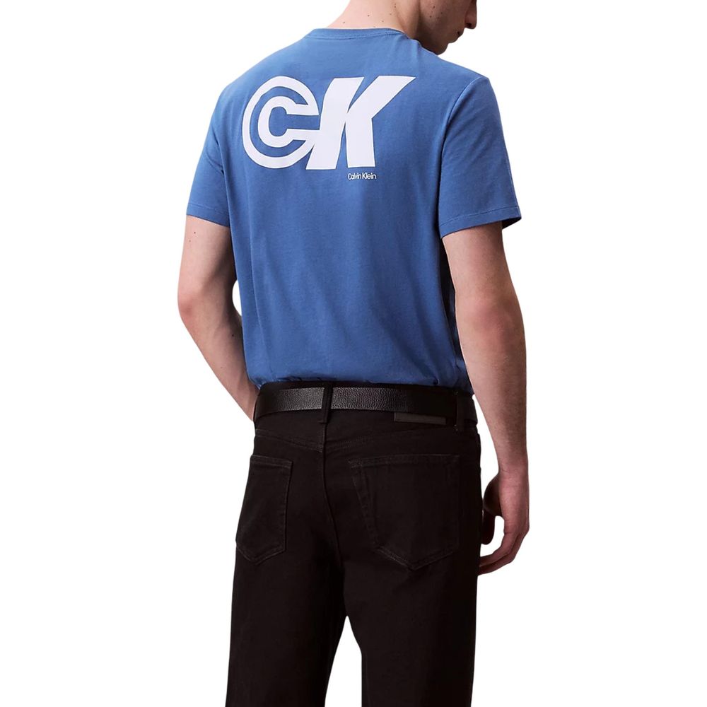 Blue Cotton T-Shirt - ventzia