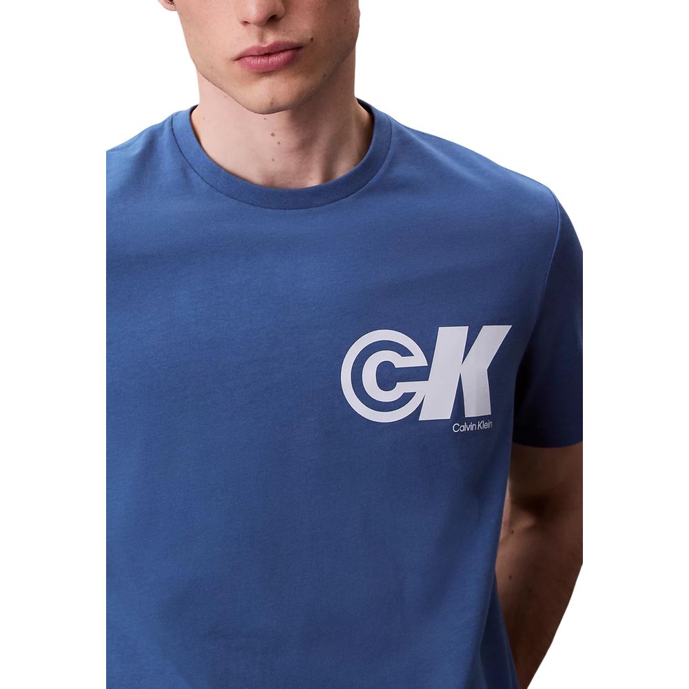Blue Cotton T-Shirt - ventzia