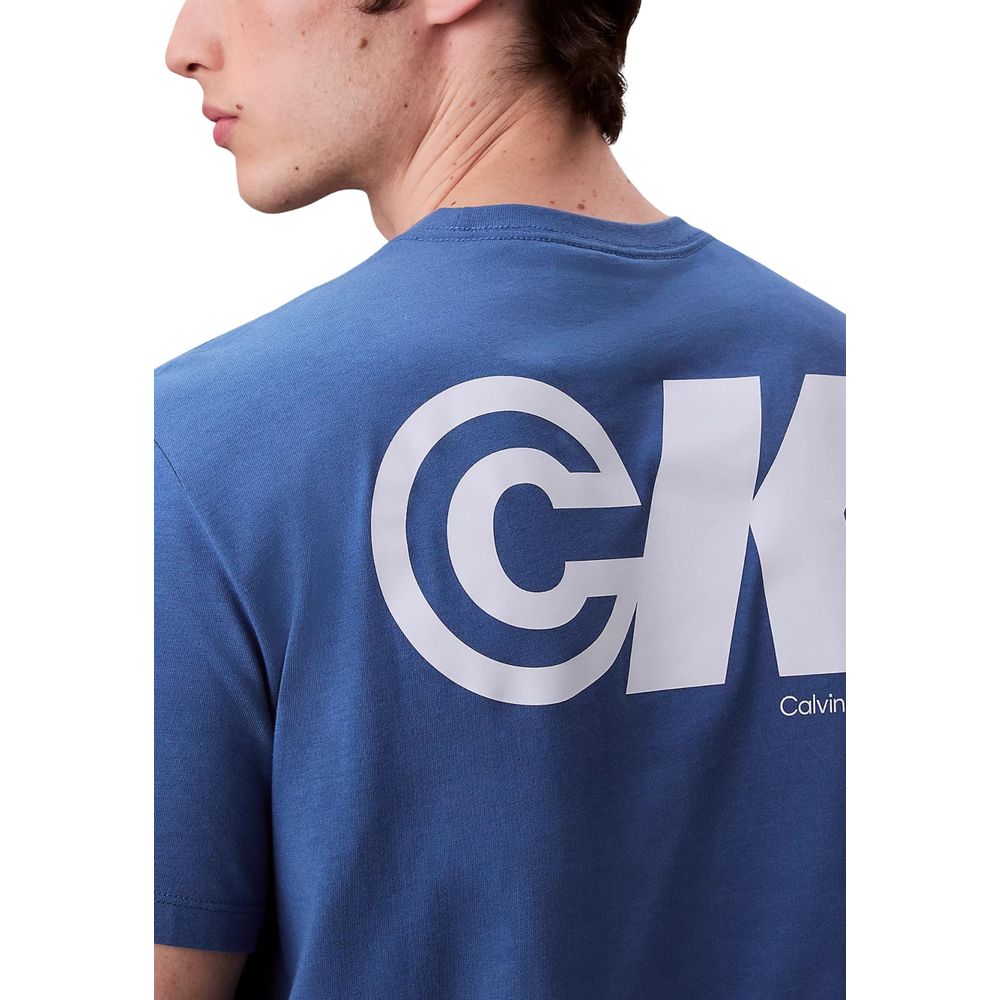 Blue Cotton T-Shirt - ventzia