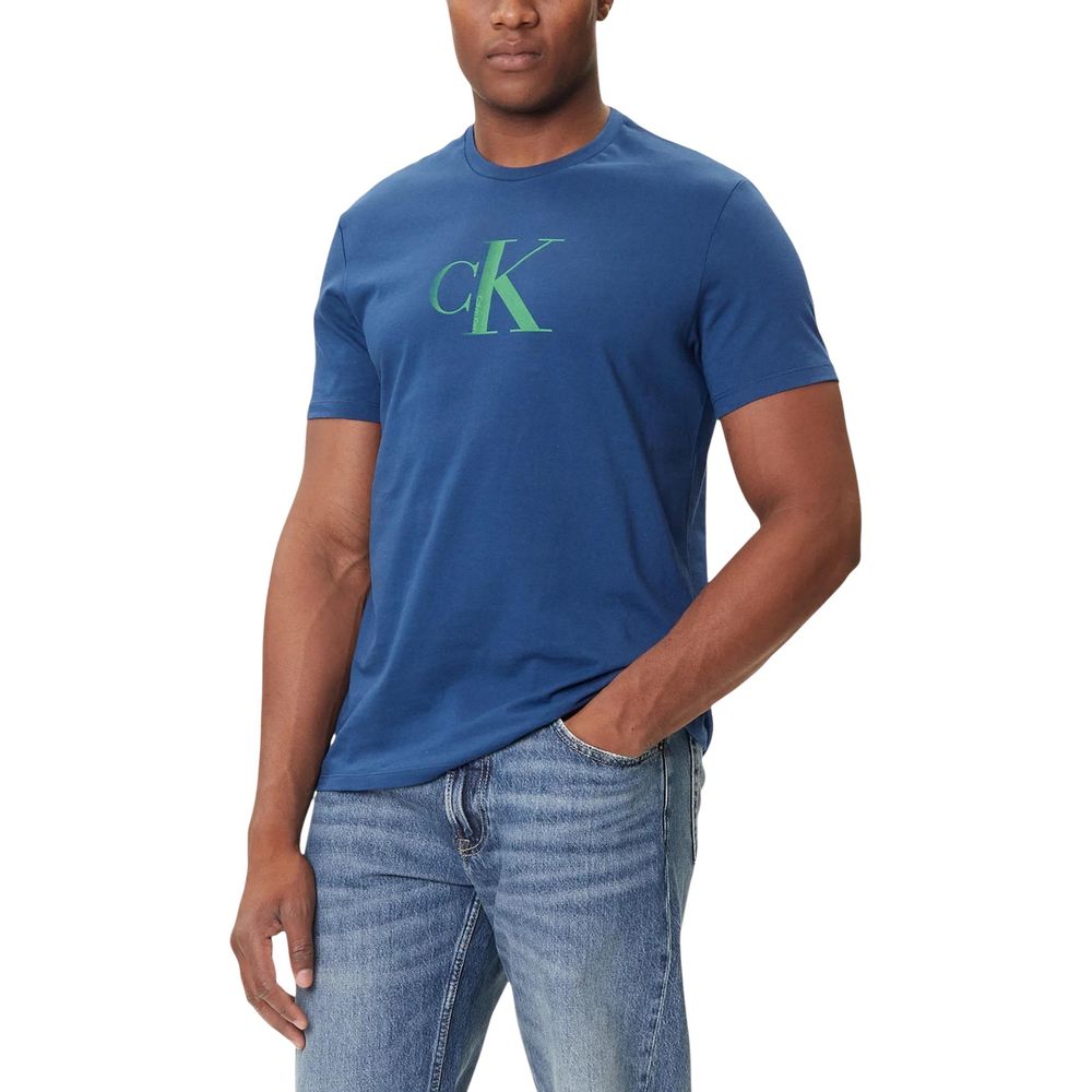 Blue Cotton T-Shirt - ventzia