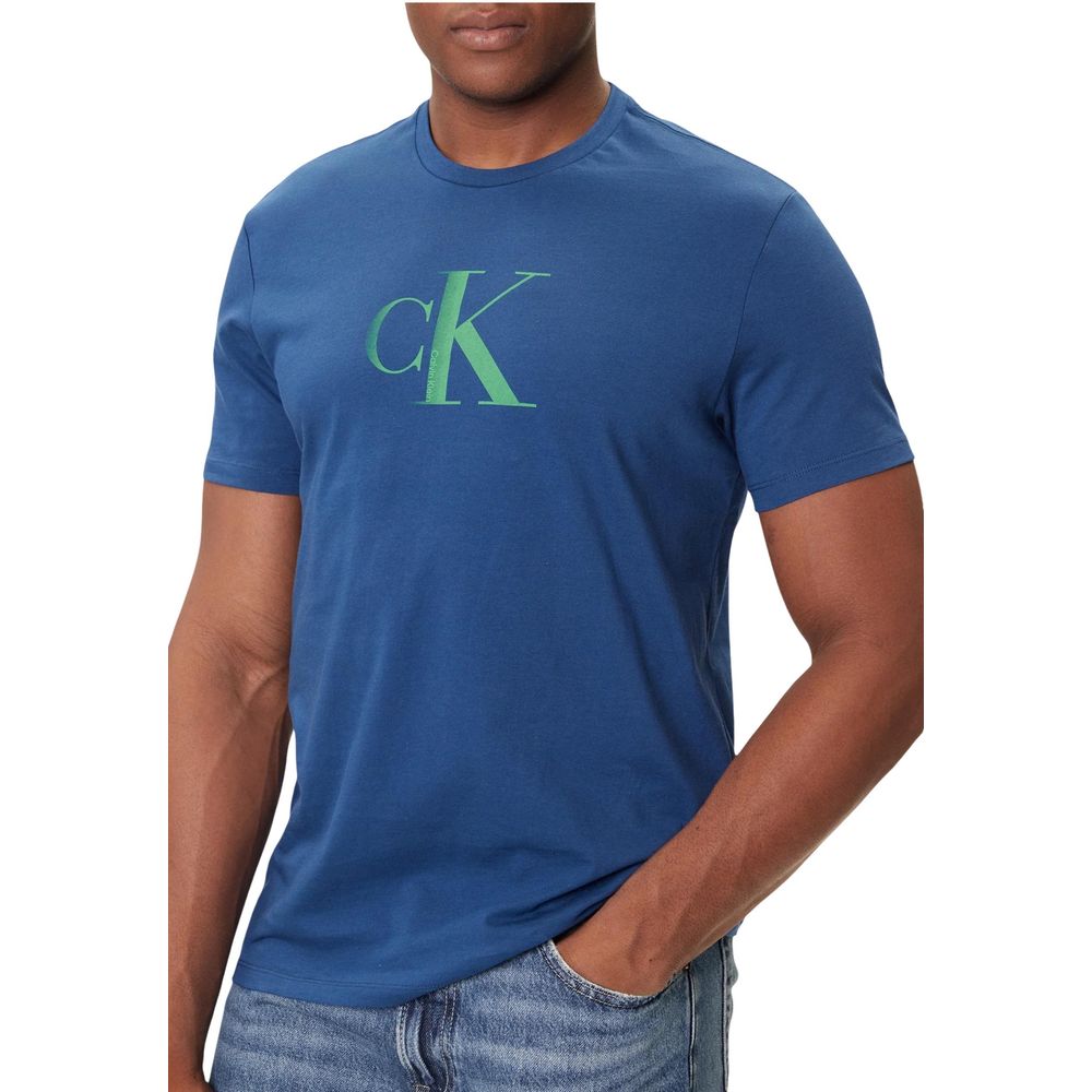 Blue Cotton T-Shirt - ventzia