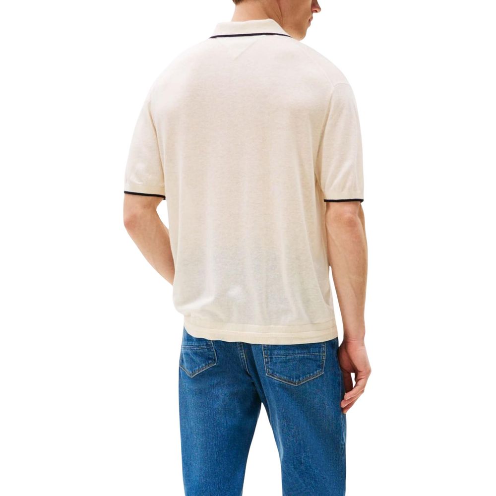 Beige Lyocell T-Shirt - ventzia
