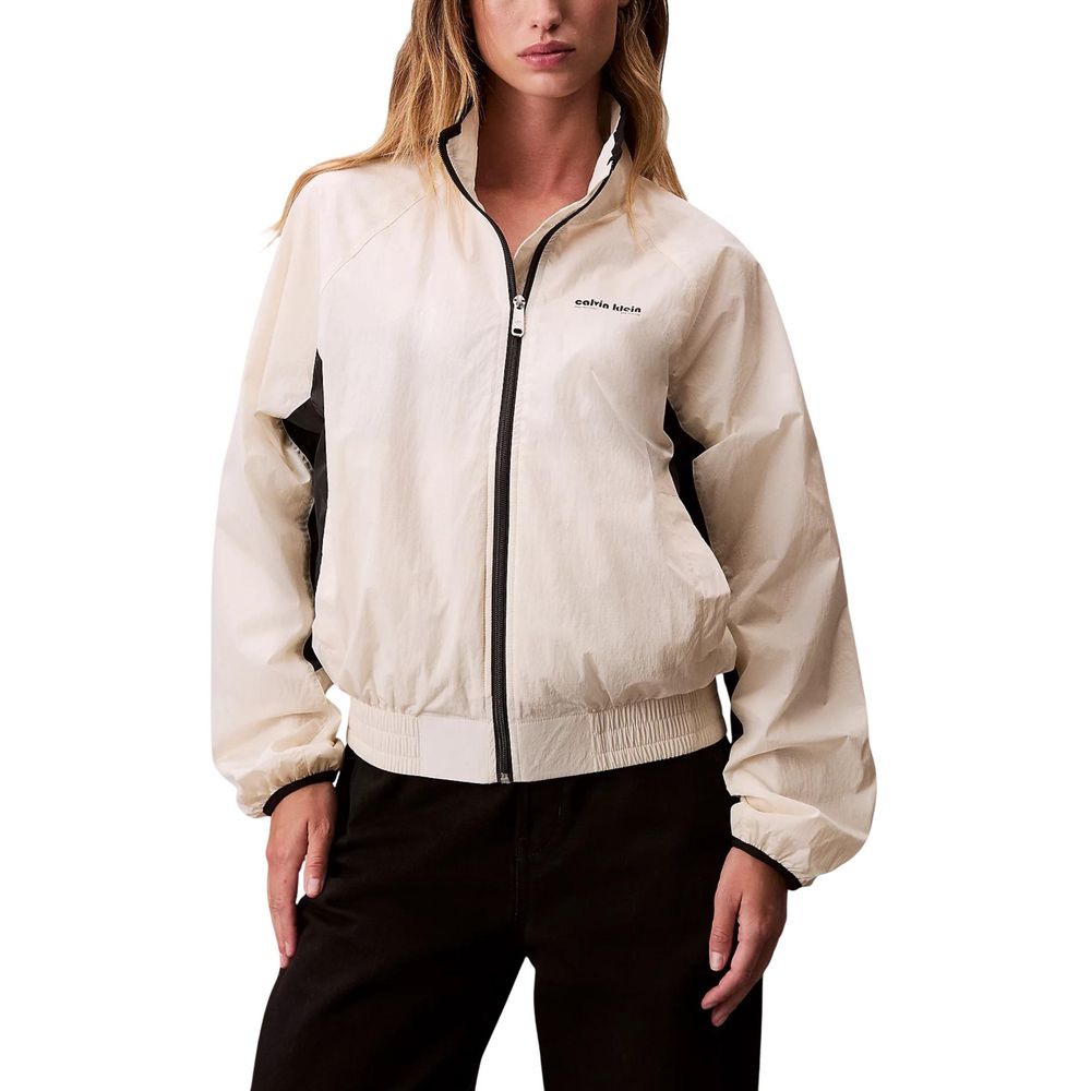 White Polypropylene Shell Jacket - ventzia