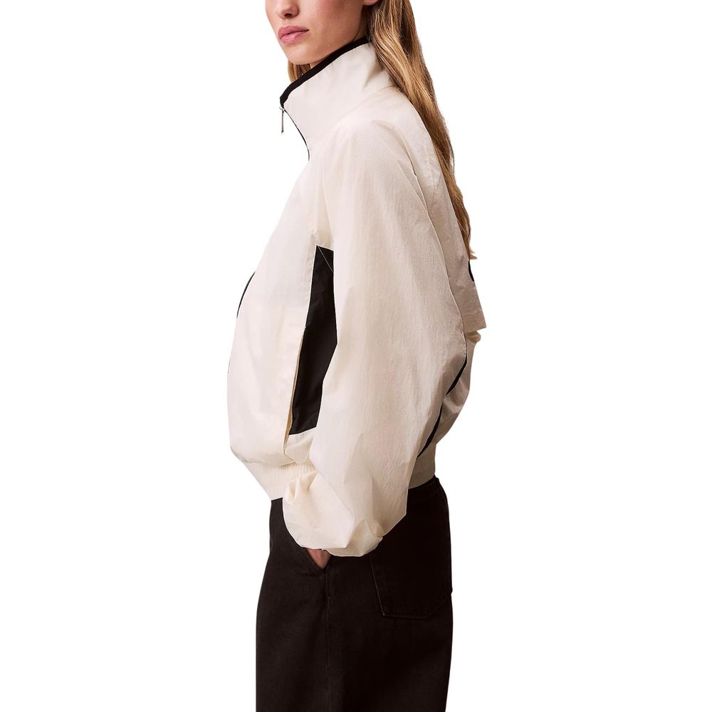 White Polypropylene Shell Jacket - ventzia