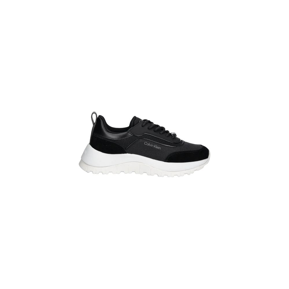 Black Leather Athletic Sneakers - ventzia