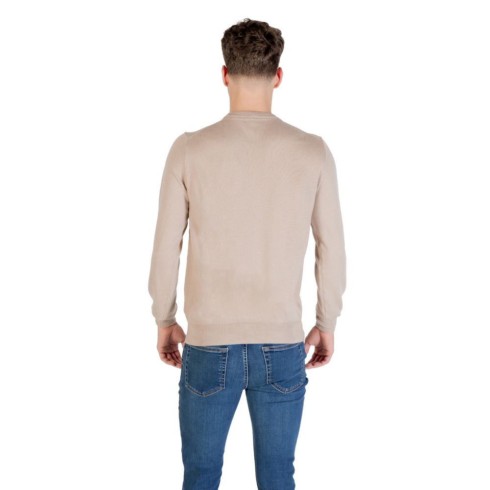 Beige Polyester Sweatshirt - ventzia