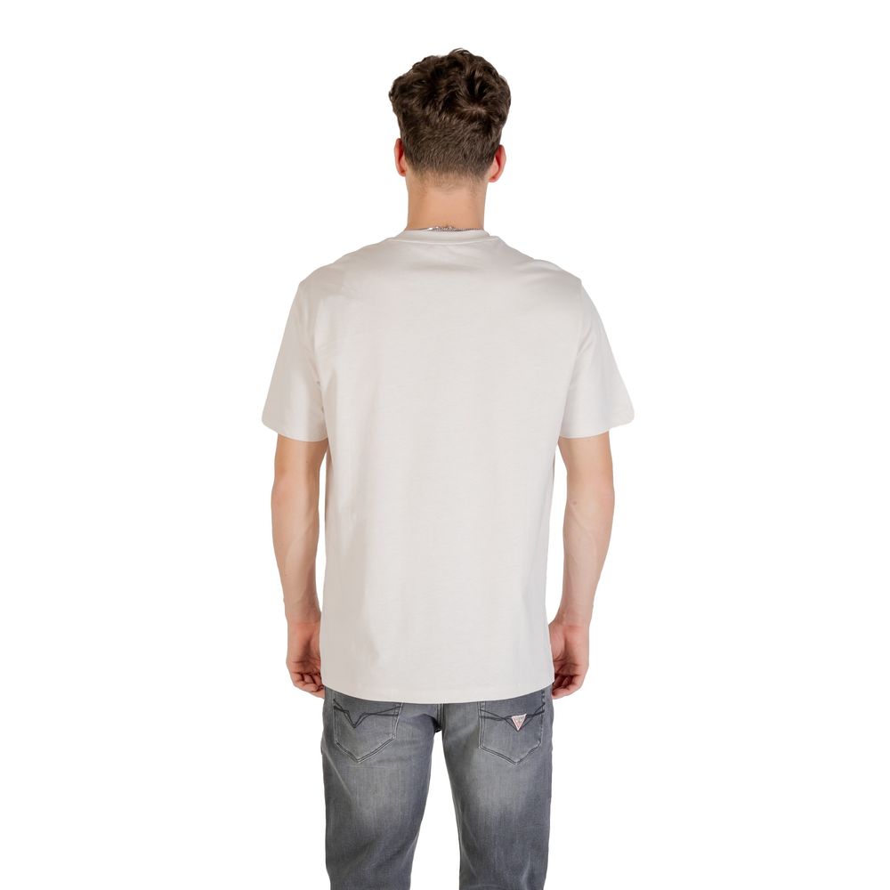 Beige Cotton T-Shirt - ventzia