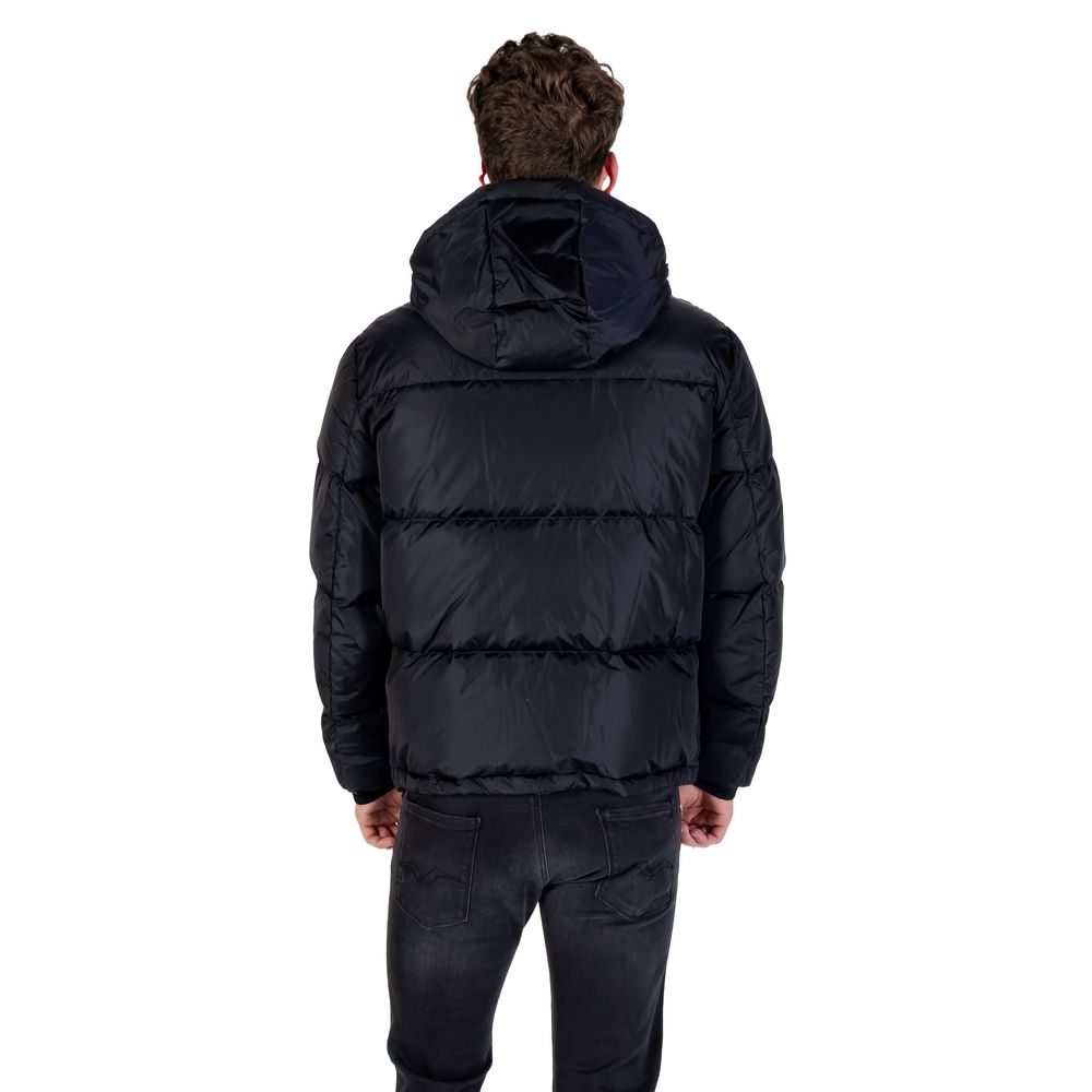 Blue Polyamide Coat - ventzia