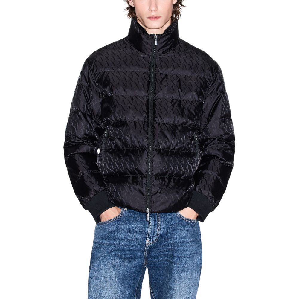 Black Polyamide Coat - ventzia
