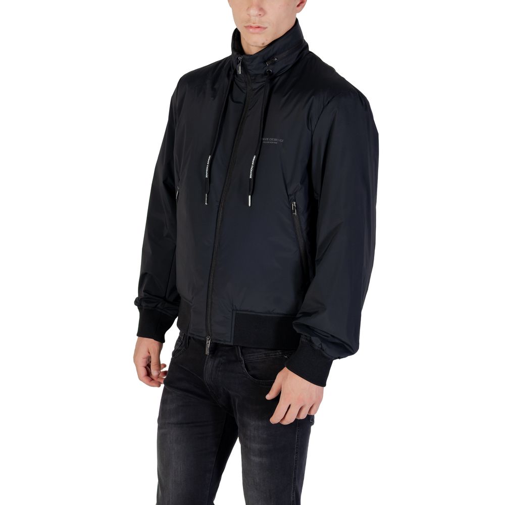 Black Polyamide Bomber - ventzia