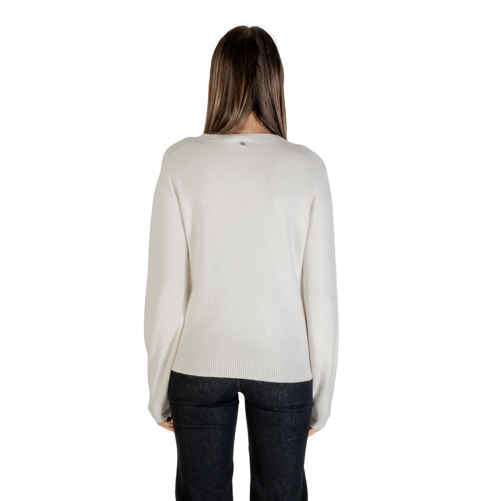 White Viscose Sweatshirt - ventzia