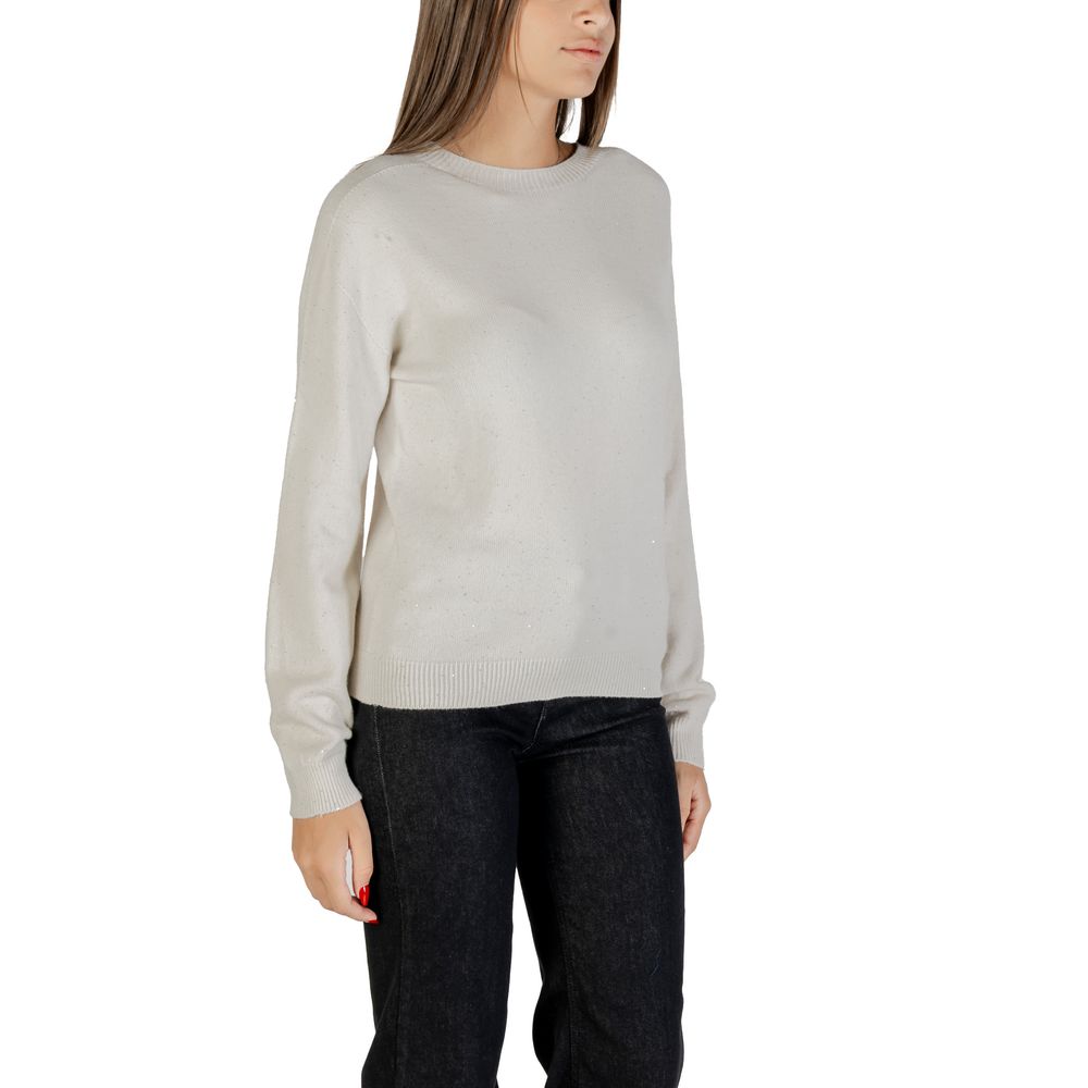 White Viscose Sweatshirt - ventzia