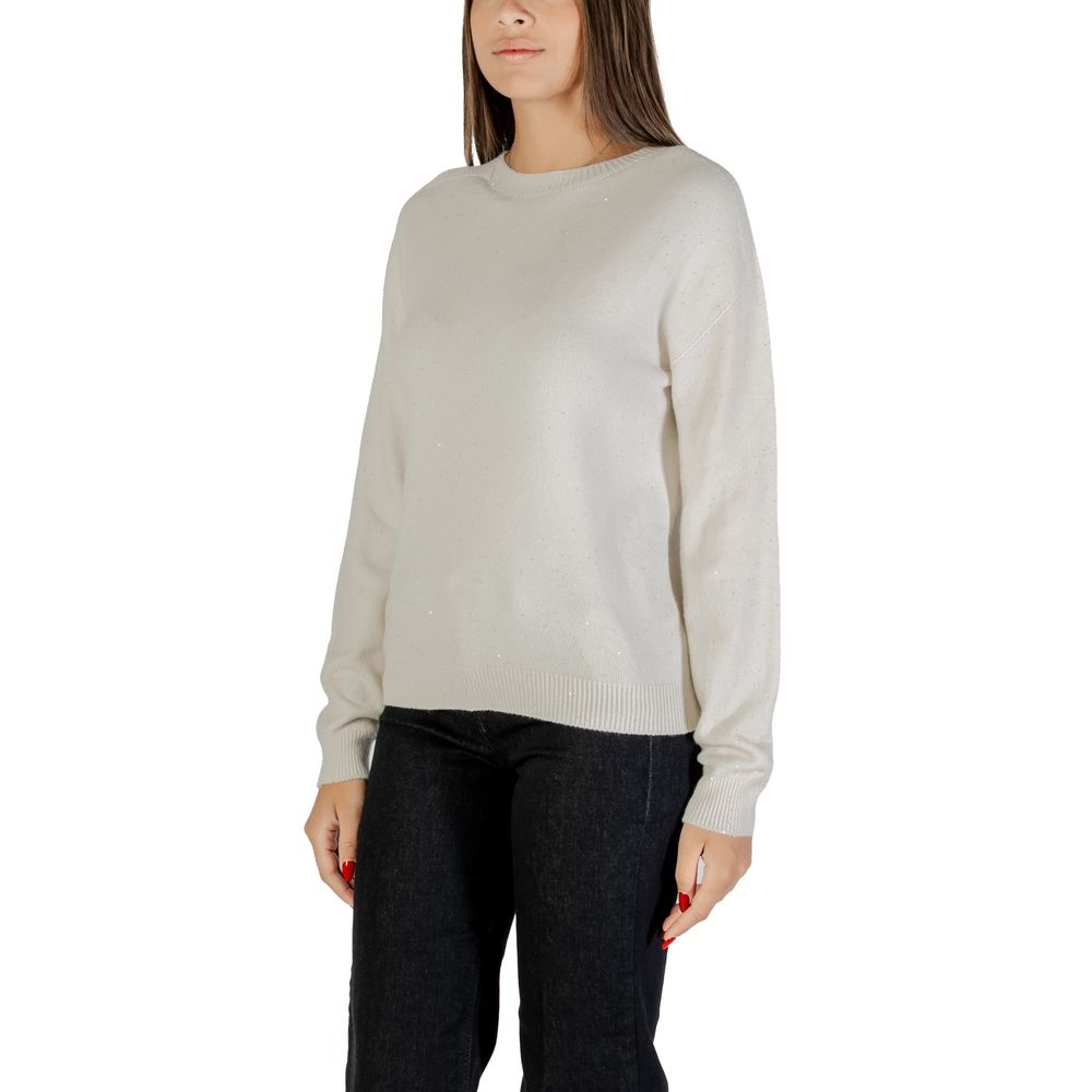 White Viscose Sweatshirt - ventzia