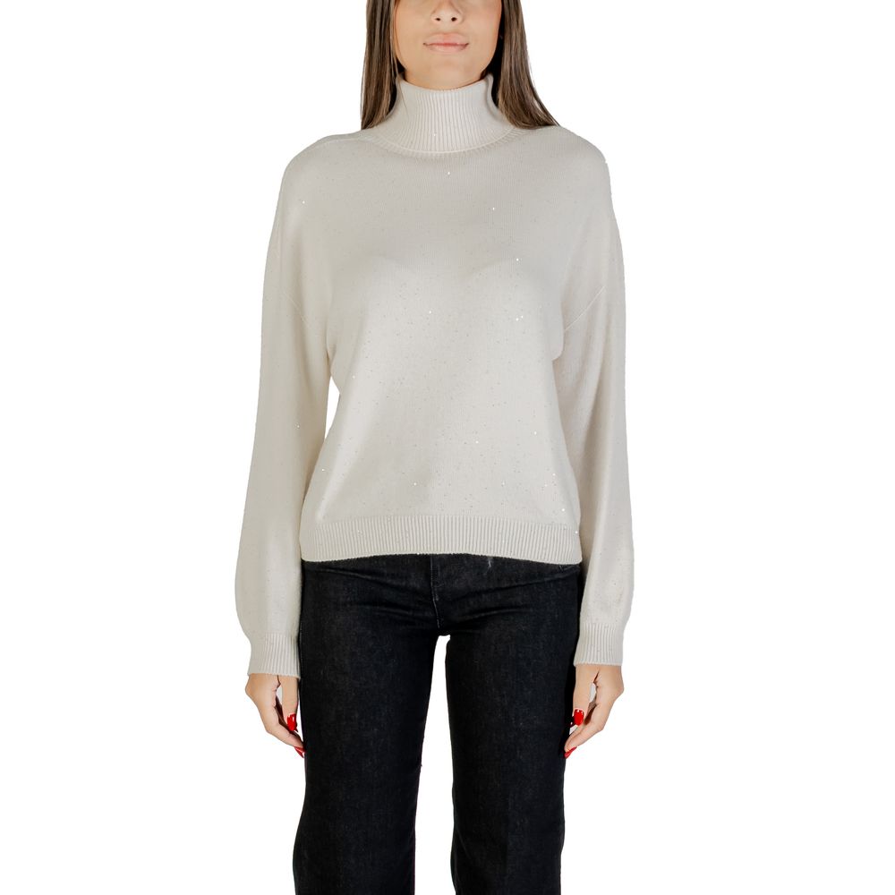 White Viscose Sweatshirt - ventzia