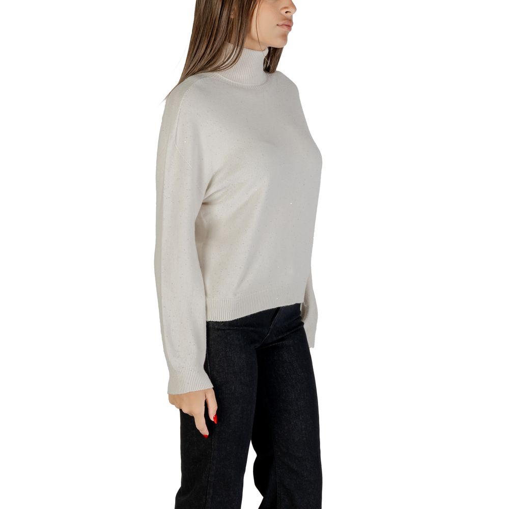 White Viscose Sweatshirt - ventzia