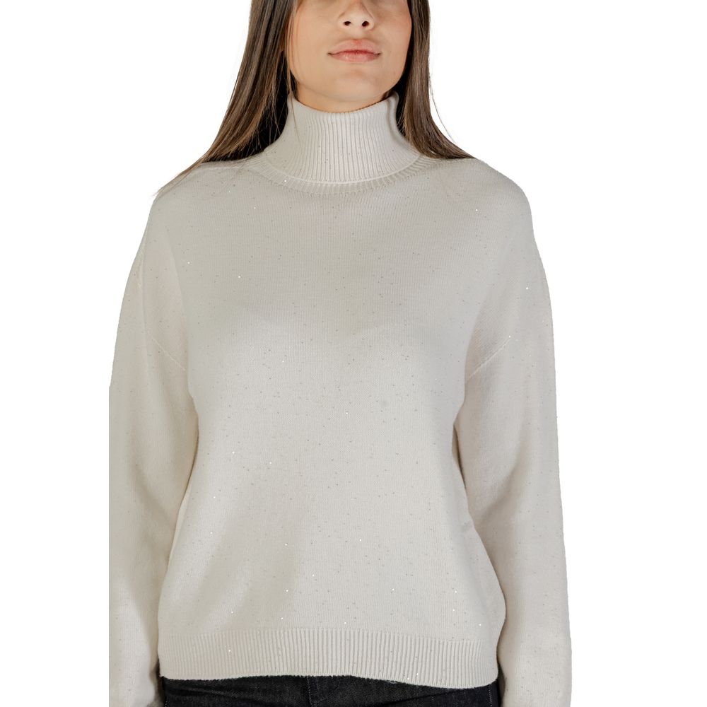 White Viscose Sweatshirt - ventzia