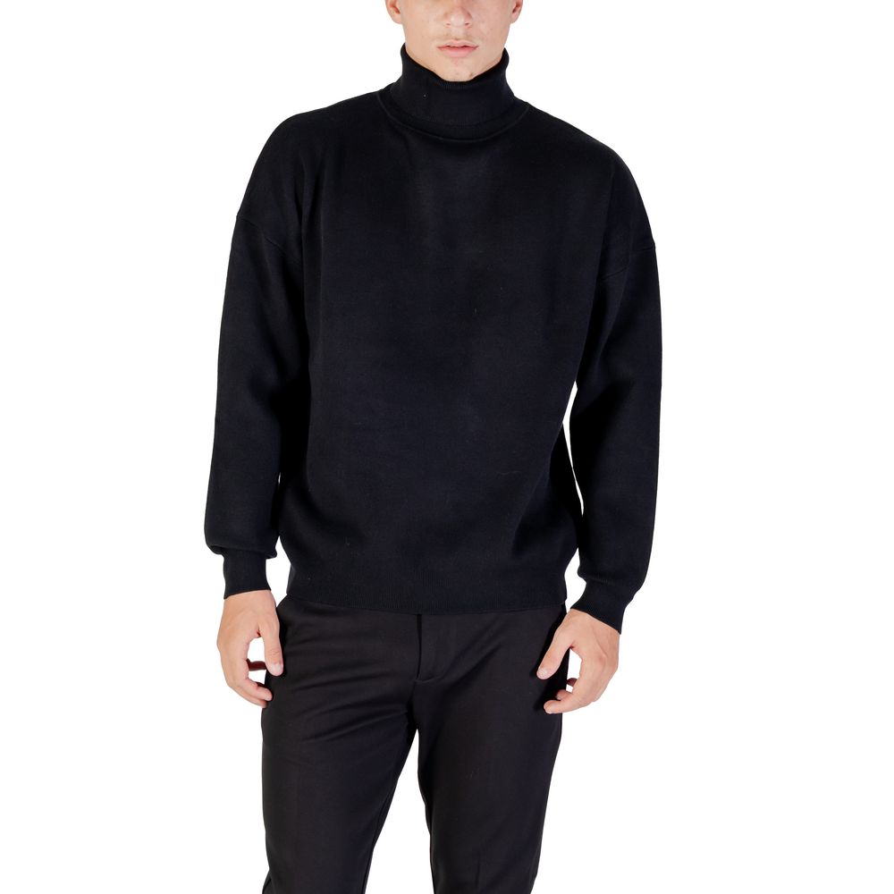 Black Viscose Sweatshirt - ventzia