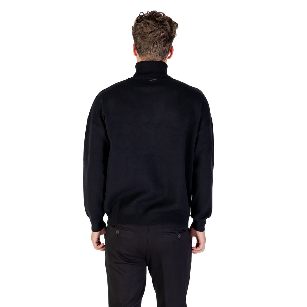 Black Viscose Sweatshirt - ventzia