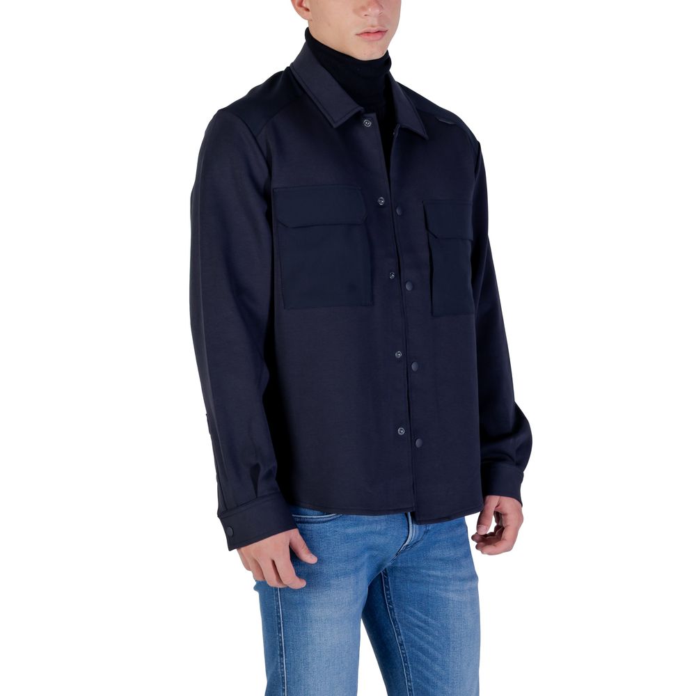 Blue Cotton Shirt - ventzia